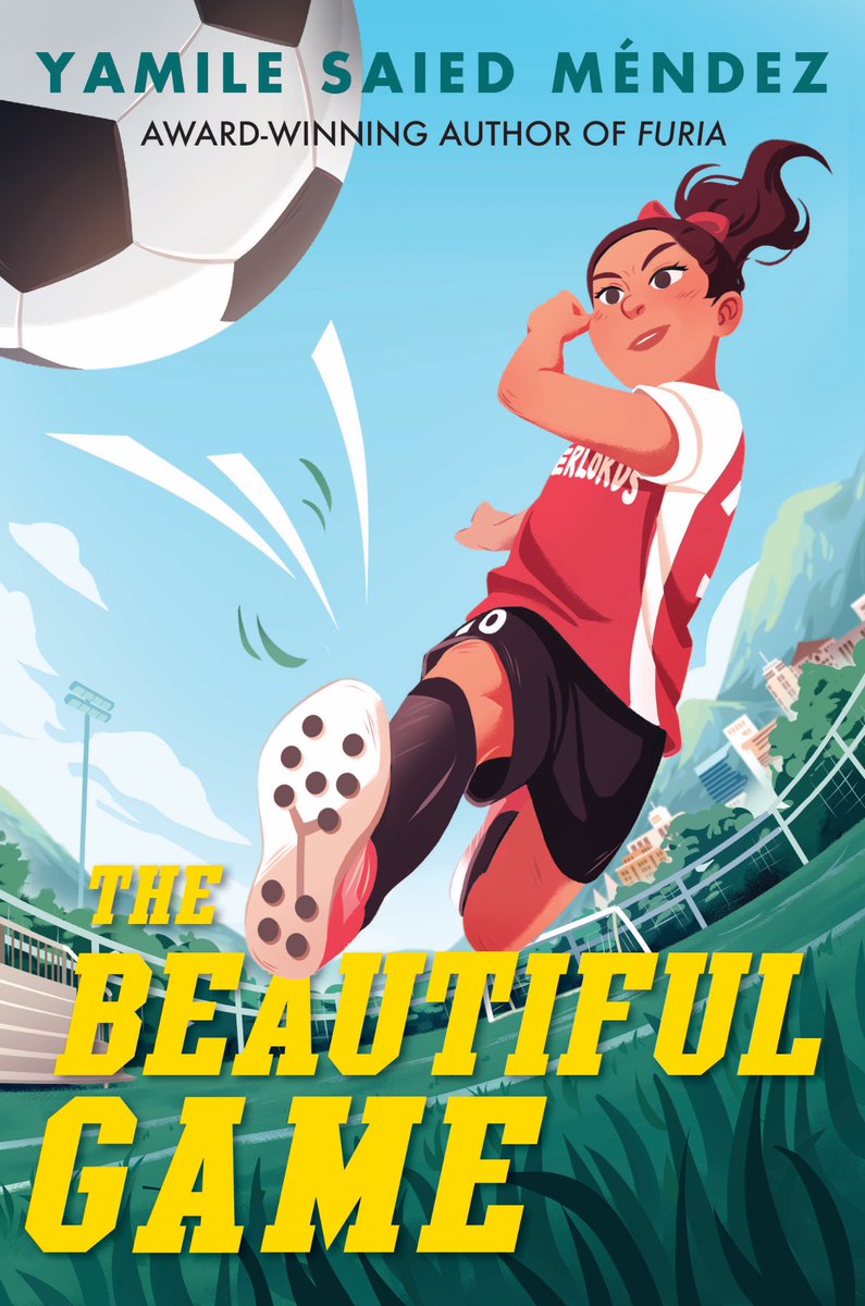 It’s a cover reveal for THE BEAUTIFUL GAME! Illustrated by Lauren Dimaya. Designed by Sylvia Bi. Coming out from @AlgonquinYR Sept 17, 2024! Full book description here: hachettebookgroup.com/titles/yamile-…