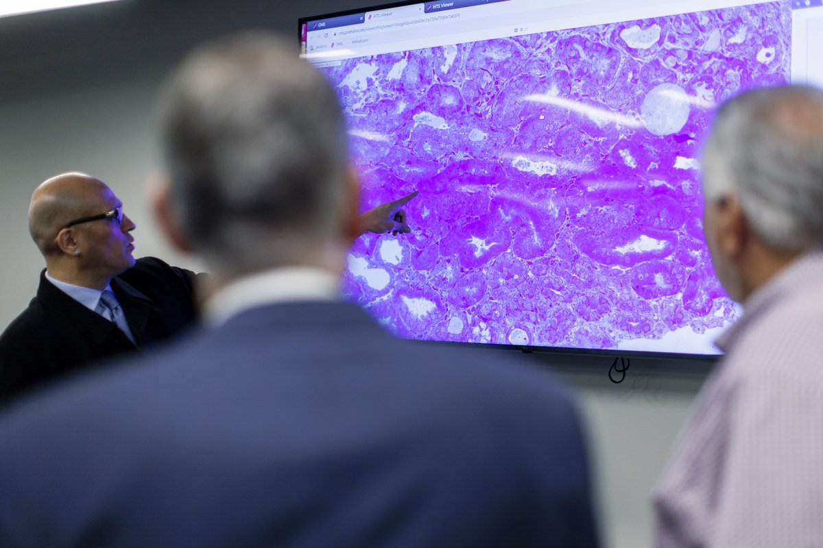 Today, I visited our tissue registry facility, a vast repository of archived tissue specimens for use in testing, education, &amp; research. Utilizing AI, we’re digitizing millions of our pathology slides to enable greater collaboration across time &amp; space to create better outcomes.