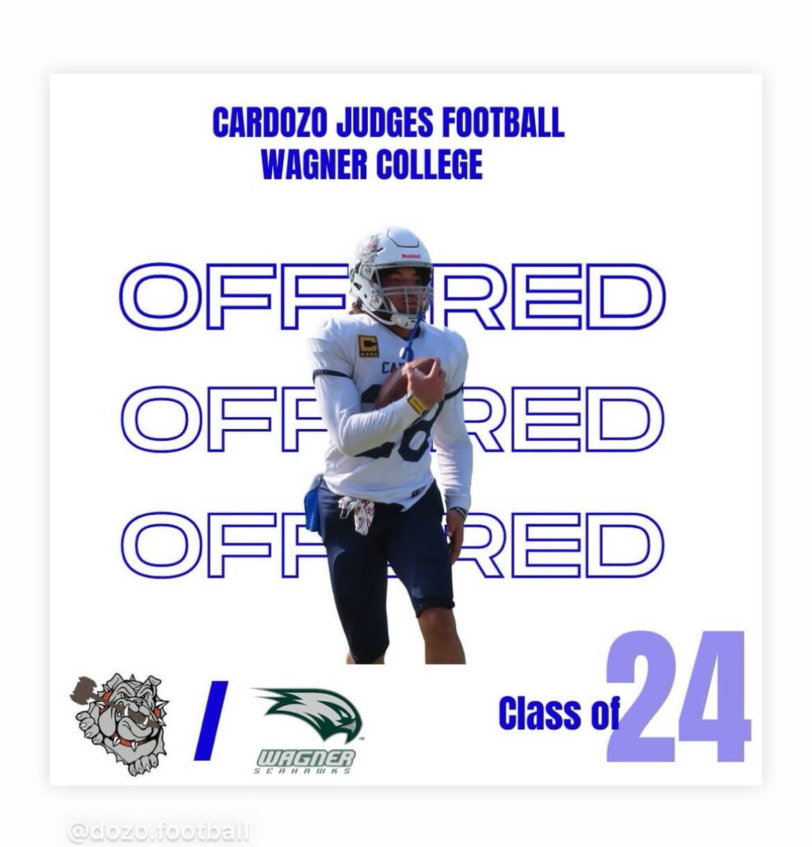 <a href="/NateMorgan28/">Nathaniel Morgan</a> 
3 year starter, 2x All Conf selection, for the PSAL, 3A All
City team nominee and candidate for 2023/2024 Elite 11 

Cardozo is one proud football program indeed! 🏈