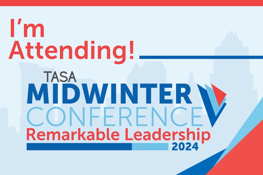 Looking forward to learning next week at the TASA Midwinter Conference #TASA2024 #RemarkableLeadership