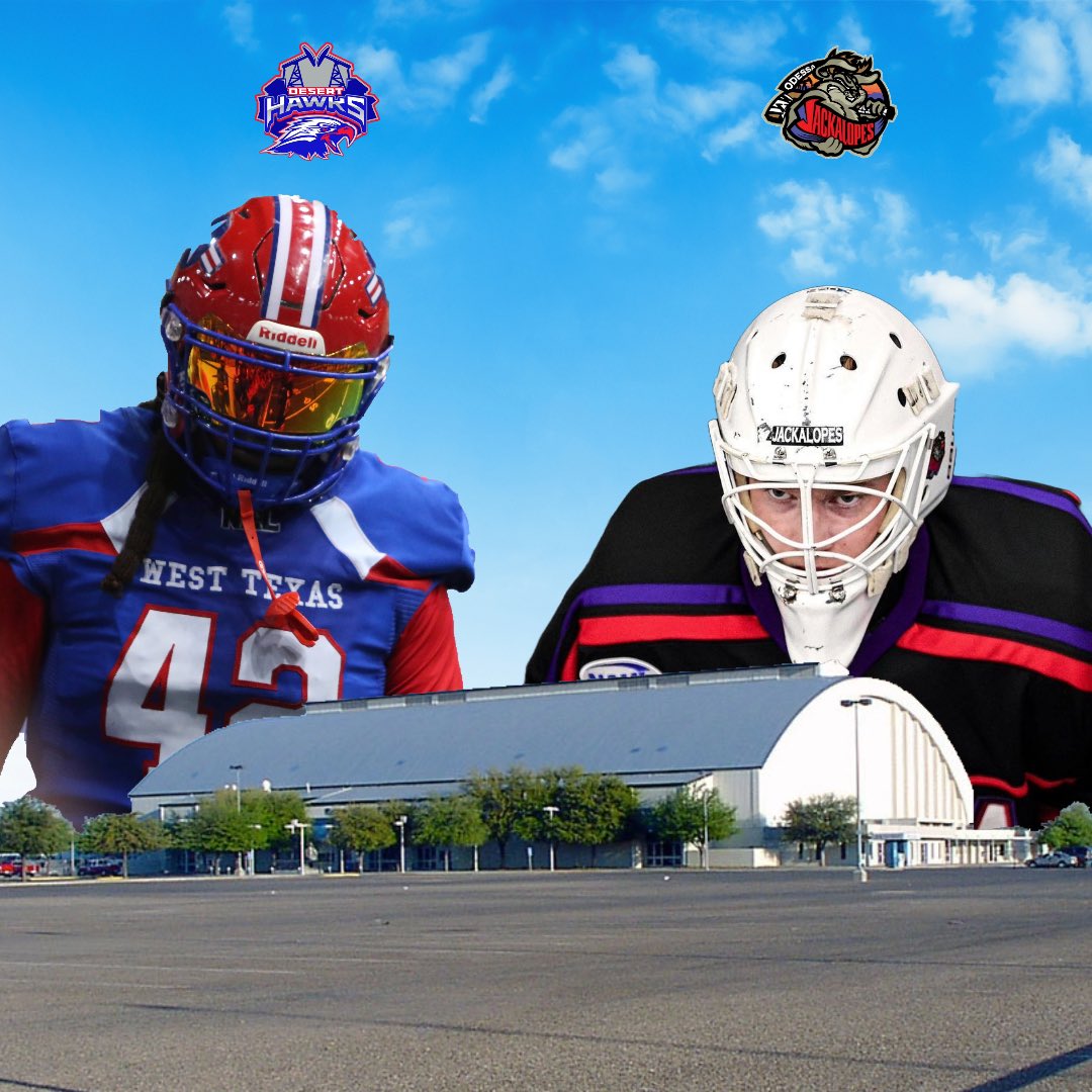 deserthawksfb's tweet image. We want to say good luck to the Odessa Jackalopes as they play the Oklahoma Warriors at home today! Let’s get that W! Desert Hawk Nation! Go out and support the Jacks tonight! #gojacksgo #wingsup