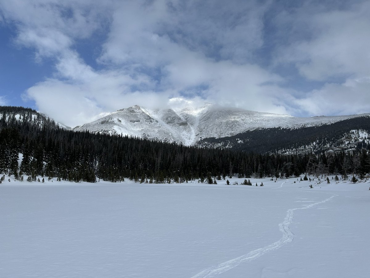 Happy birthday Rocky! Here’s Mt Meeker over Sandbeach Lake today.