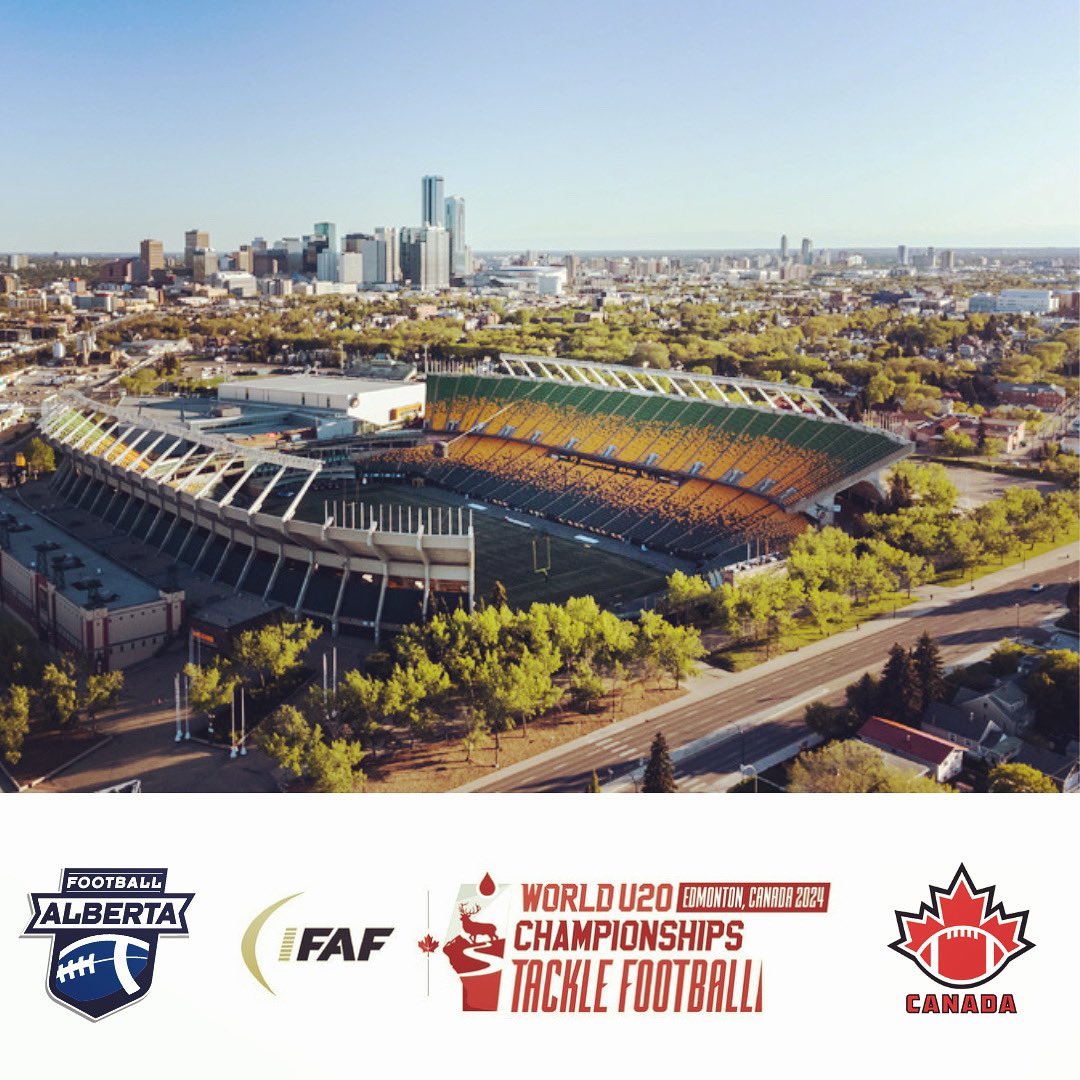 It’s official! The 2024 IFAF World Junior Football Championships are coming to Edmonton this June. Stay tuned as we announce more details in the coming weeks.