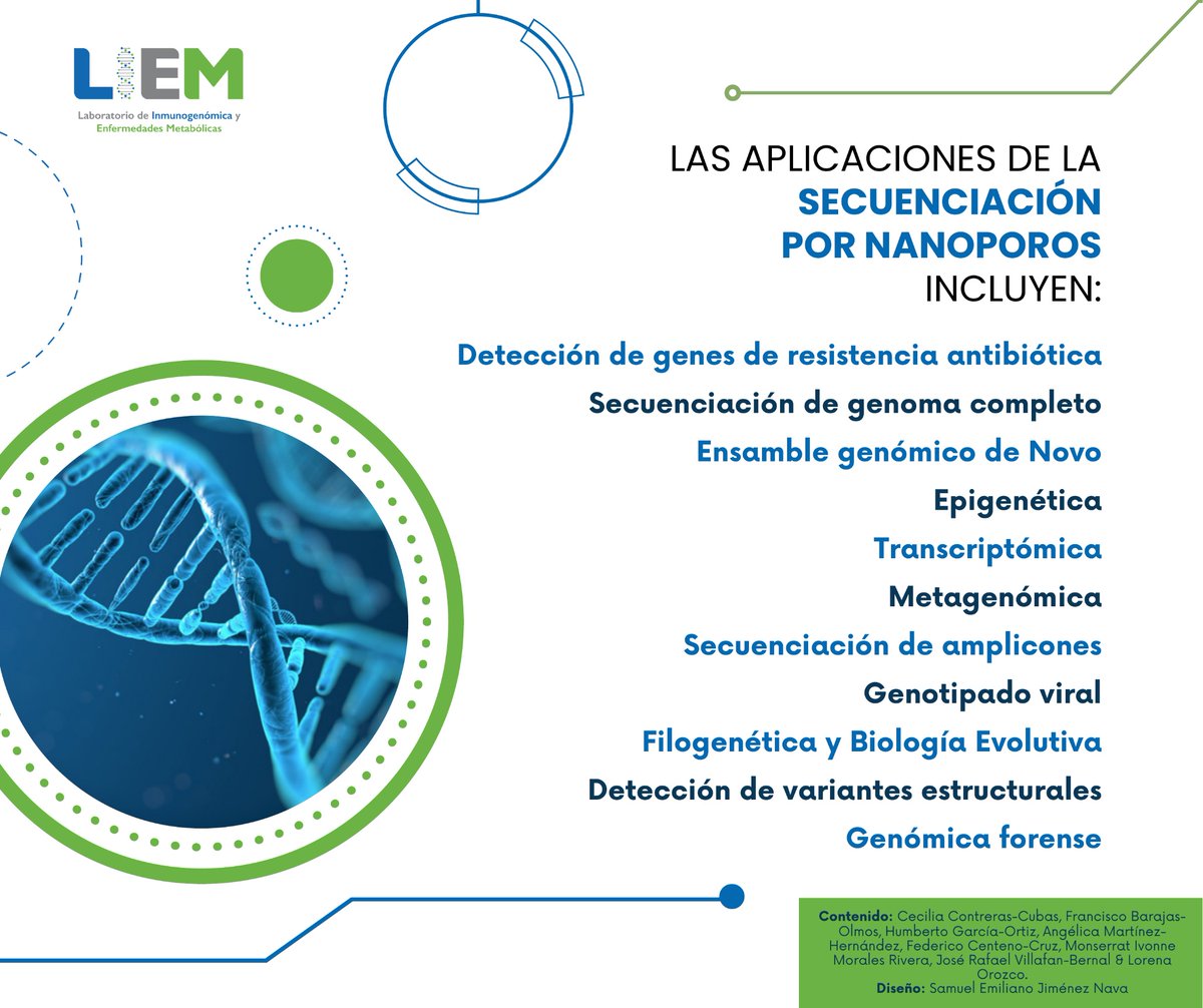 Les compartimos información sobre la secuenciación por nanoporos

<a href="/contreras_ceci0/">Cecilia Contreras</a>
<a href="/Angelic55963264/">Angelica Martinez</a>
<a href="/FcoBarajasOlmos/">Francisco Barajas</a>
<a href="/CentenoFederico/">Federico Centeno</a>
<a href="/monseivonne_mr/">Monse Ivonne</a>
<a href="/joravibe7/">Villafan Bernal JR</a>
<a href="/HumbertoGarcaO3/">Humberto García Ortiz</a>
<a href="/OrozcoLorenaS/">Lorena Orozco</a>
<a href="/divulgasalud_mx/">Divulga Ciencia y Salud México</a>
<a href="/Tirrykukamonga/">Israel Guerrero </a>
<a href="/nanopore/">Oxford Nanopore</a>
<a href="/ElianaEira/">Eira Eliana Huerta A</a>
<a href="/xel_science/">Xelcrak C-137🩺🔬🧬🦠🧠</a>
@xel_montiel