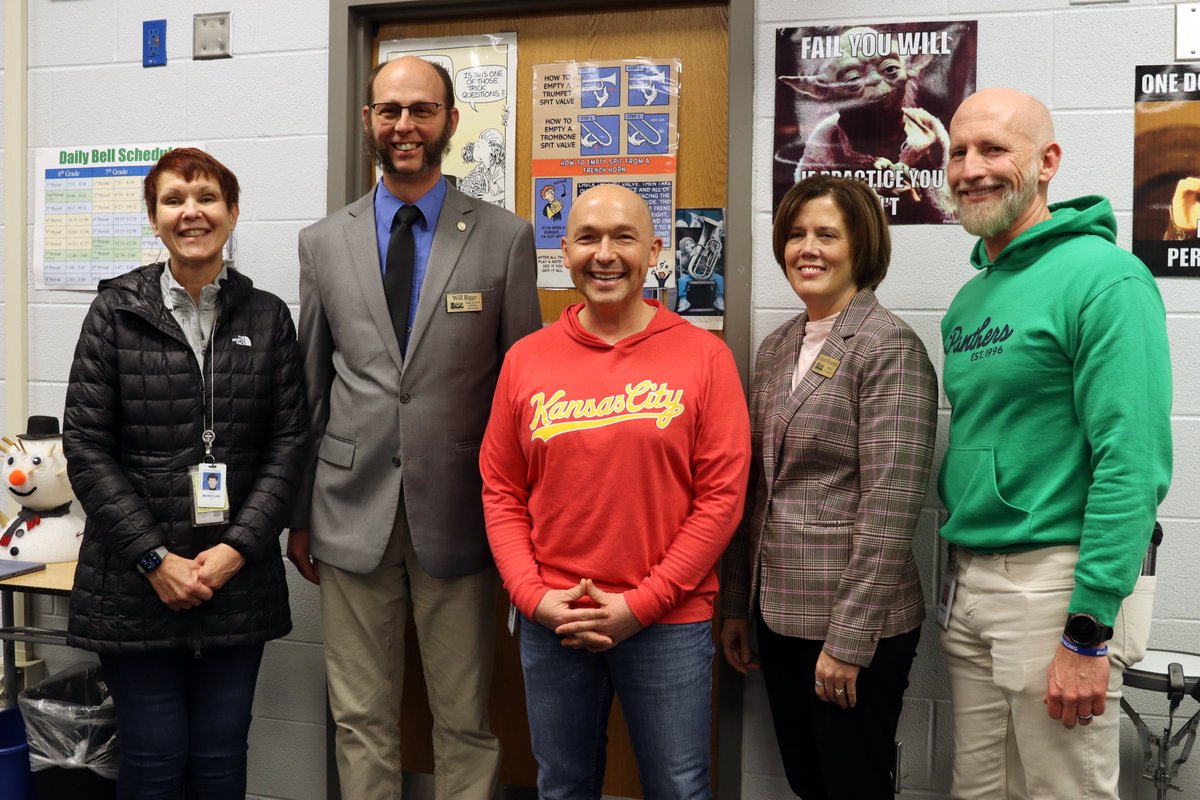 bvschools's tweet image. Each year, an honoree is selected out of seven finalists from across Kansas for the prestigious honor, given to the state’s top music educator.

Congratulations, Paul on this well-deserved award. We are so proud of you!