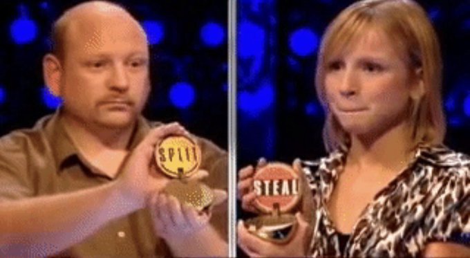 Still image of Mollie and Harry this evening #TheTraitors https://t.co/yfmThPQAQ0<a href="/tag/thetraitors"class="tags">#TheTraitors</a>