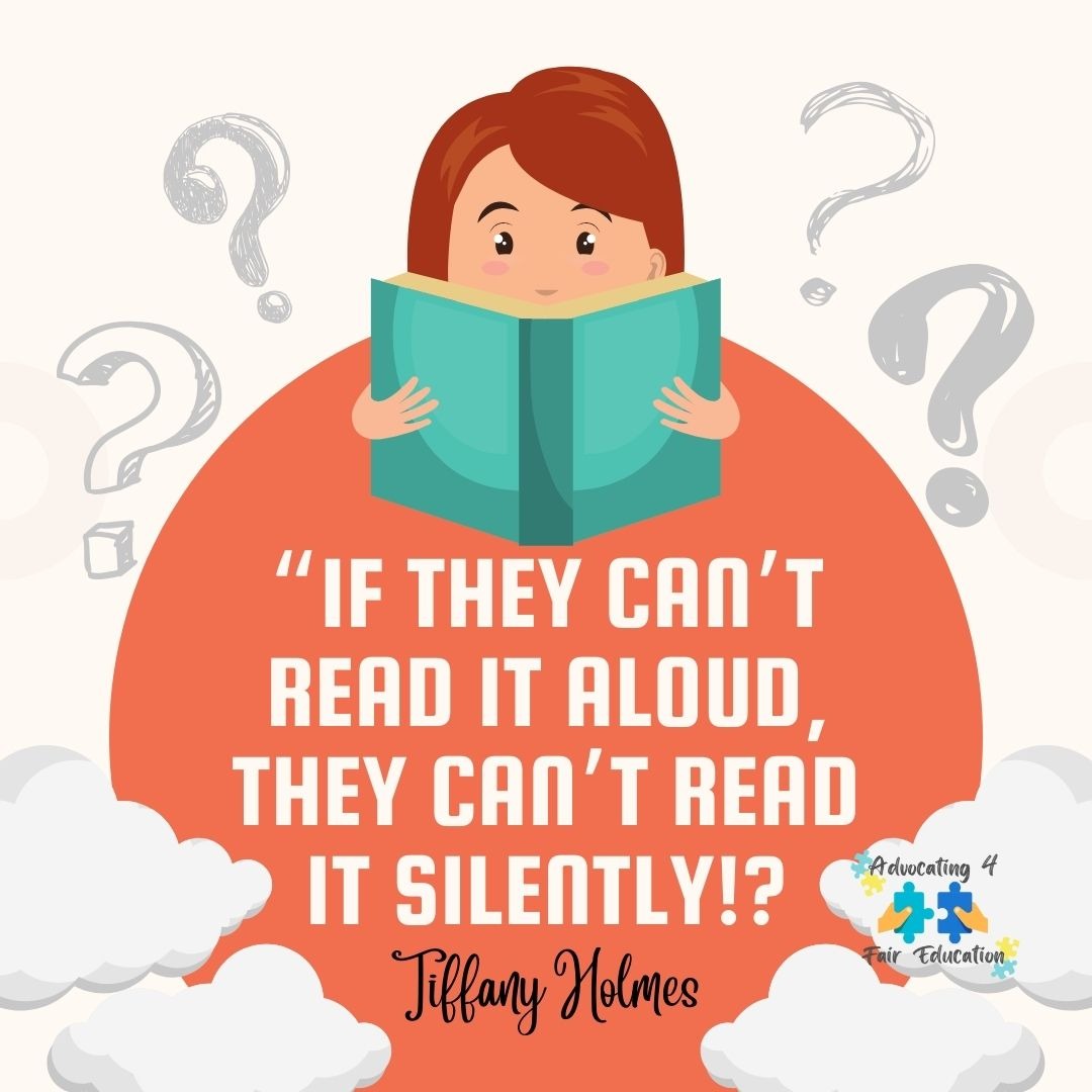 A book spoken out loud and a book read in silence: two sides of the same literary coin. We know that if a child falters while reading aloud, their thoughts might also lack the words while #reading silently.
#SpecialEducationAdvocacy #UniversalScreening #ScienceOfReading