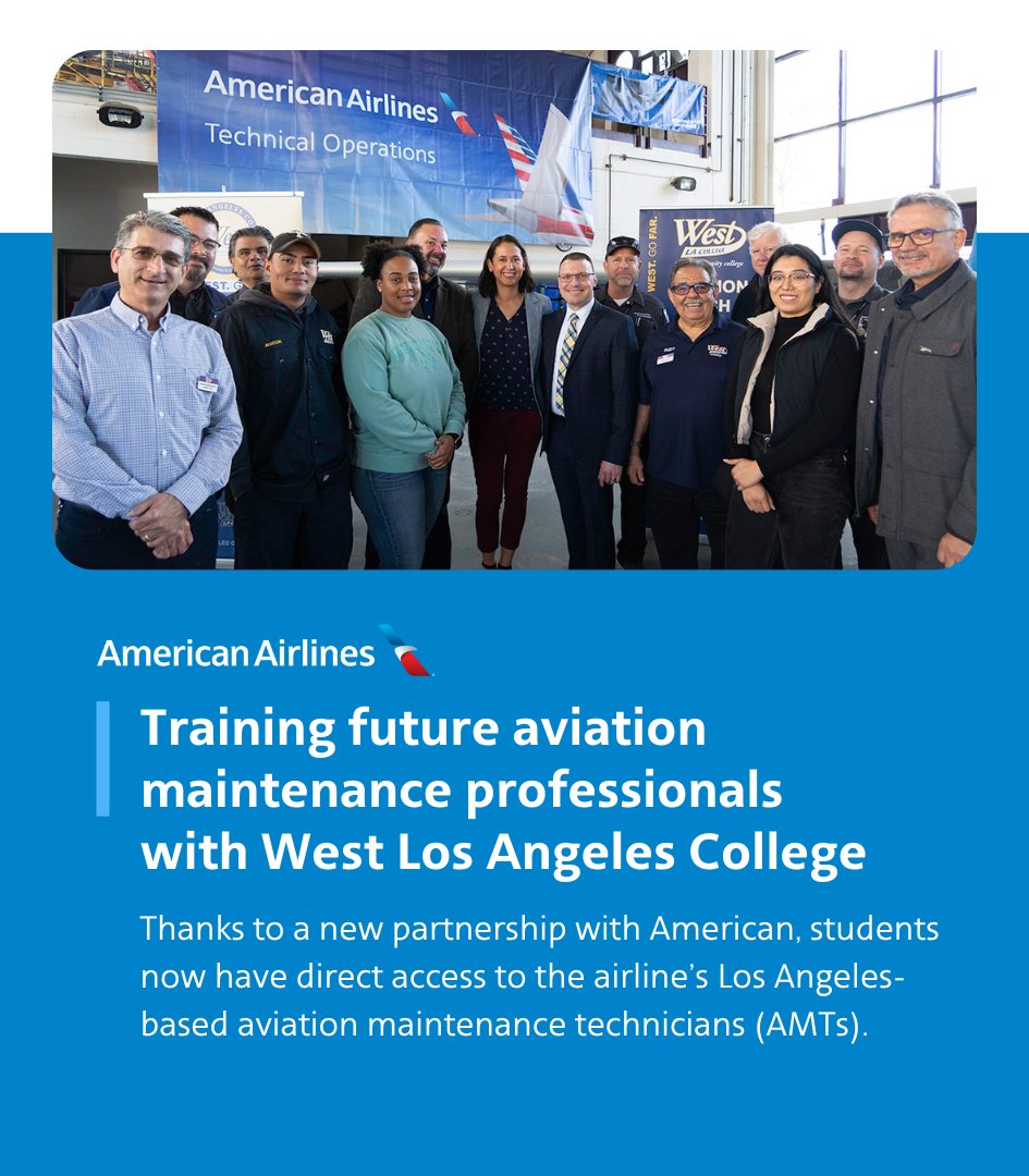 It's not just a partnership; it's a pathway to success, growth and a soaring future with @westlacollege. 🛩️ 🎓 Get all the info in our Newsroom. bit.ly/47MKQnz