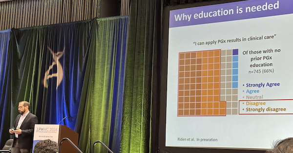 I’m attending “Current & Desired State of #Pharmacogenomics Education” @PMWCintl #PMWC24 Panel presentation @philempey @pittpharmacy because I want to include more #PGx in my undergraduate genetics class. Thank you for sharing resources & YES! WE NEED MORE #GENETIC_COUNSELORS!