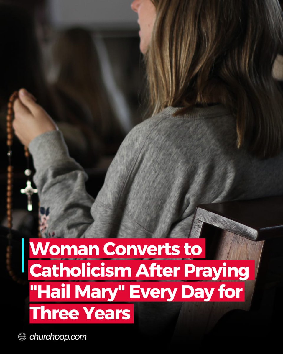 Woman Converts to Catholicism After Praying "Hail Mary" Every Day for Three Years

Last week a woman took to X (Formerly Twitter) to share her conversion story.

She explains that during college in 1993, her Italian boyfriend taught her the "Hail Mary." She wrote down the prayer