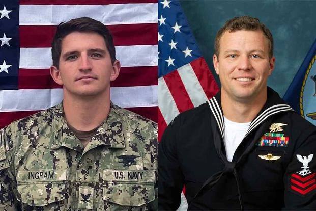 Forever_in_Gaza's tweet photo. Picture of two dead #American soldiers who came to Gulf of Aden to intercept a shipment of #Iranian weapons to #Yemen but they themselves disappeared in the process. Their bodies were not found and they were declared dead by #CENTCOM.
#FreePalestine #RedSeaAttacks #RedseaCrisis https://t.co/xBhs7zER7f
