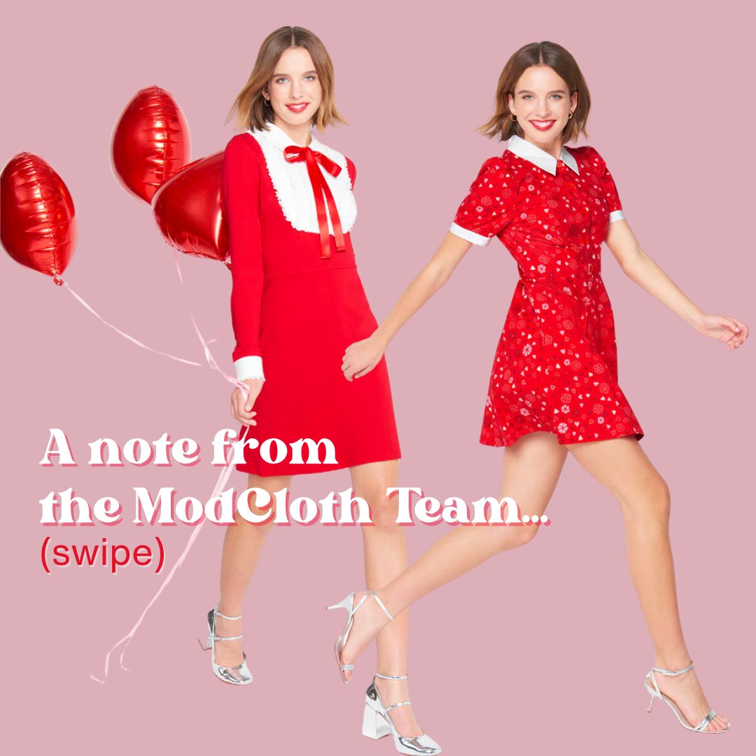 ModCloth's tweet image. Just a little transparency from us to you as best we can ❤️❤️