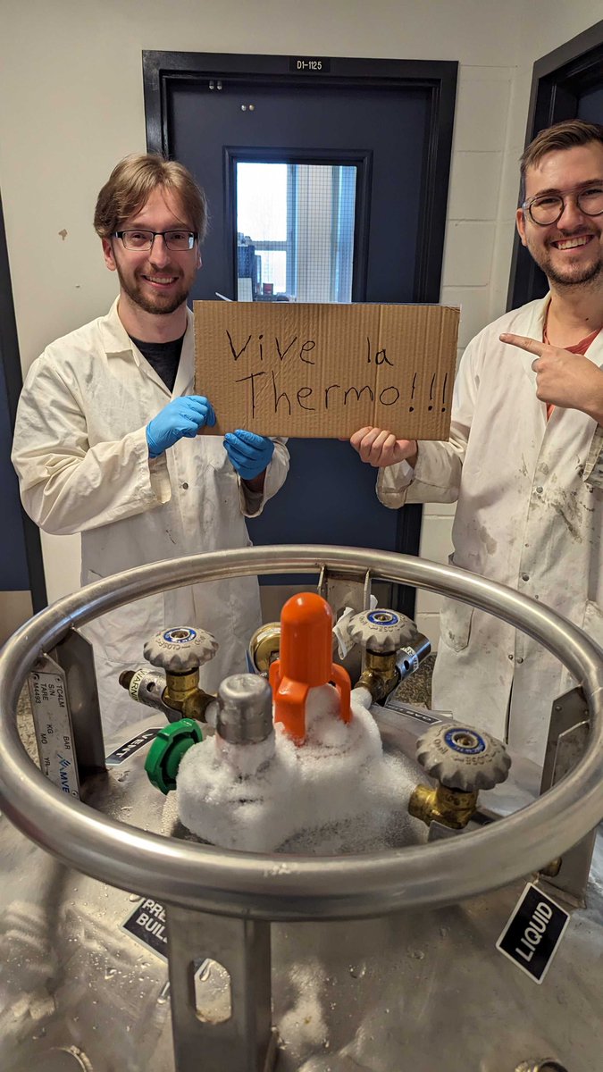 Pierre-Luc et Anthony se préparent pour le cours de thermo!