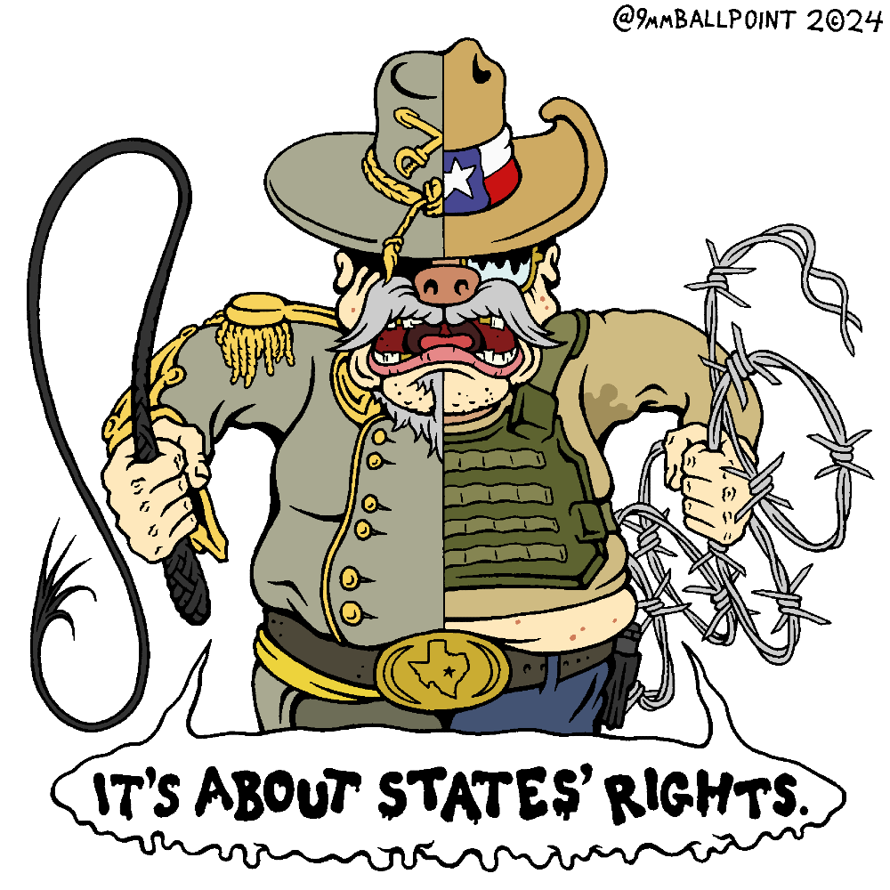 9mmballpoint's tweet image. #Texas #RazorWire #CivilWar #Immigration