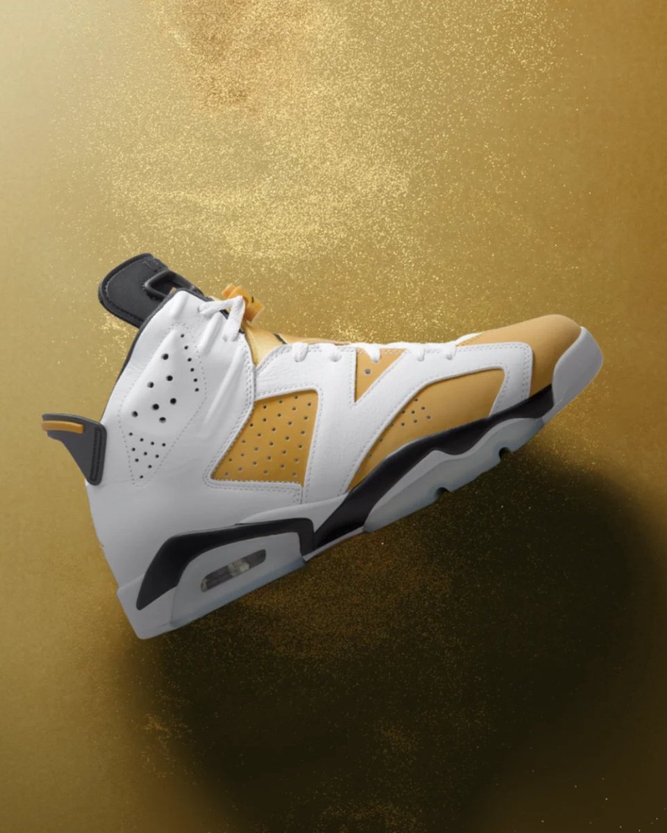 nikestore's tweet image. MJ wore 'em when he claimed his first championship.

The @Jumpman23 Air Jordan 6 'Yellow Ochre'

Full family sizing available at 10am ET 🇺🇸 

go.nike.com/35XBHchBwgq