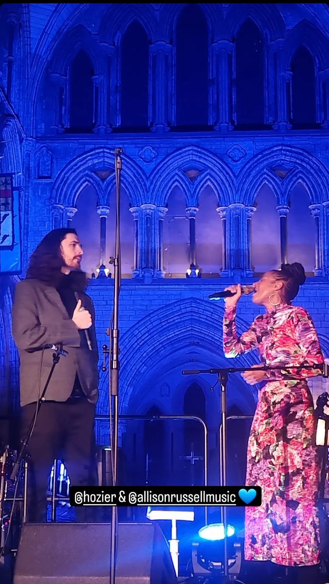 Hozier & Allison Russell performing tonight at TradFest in Dublin