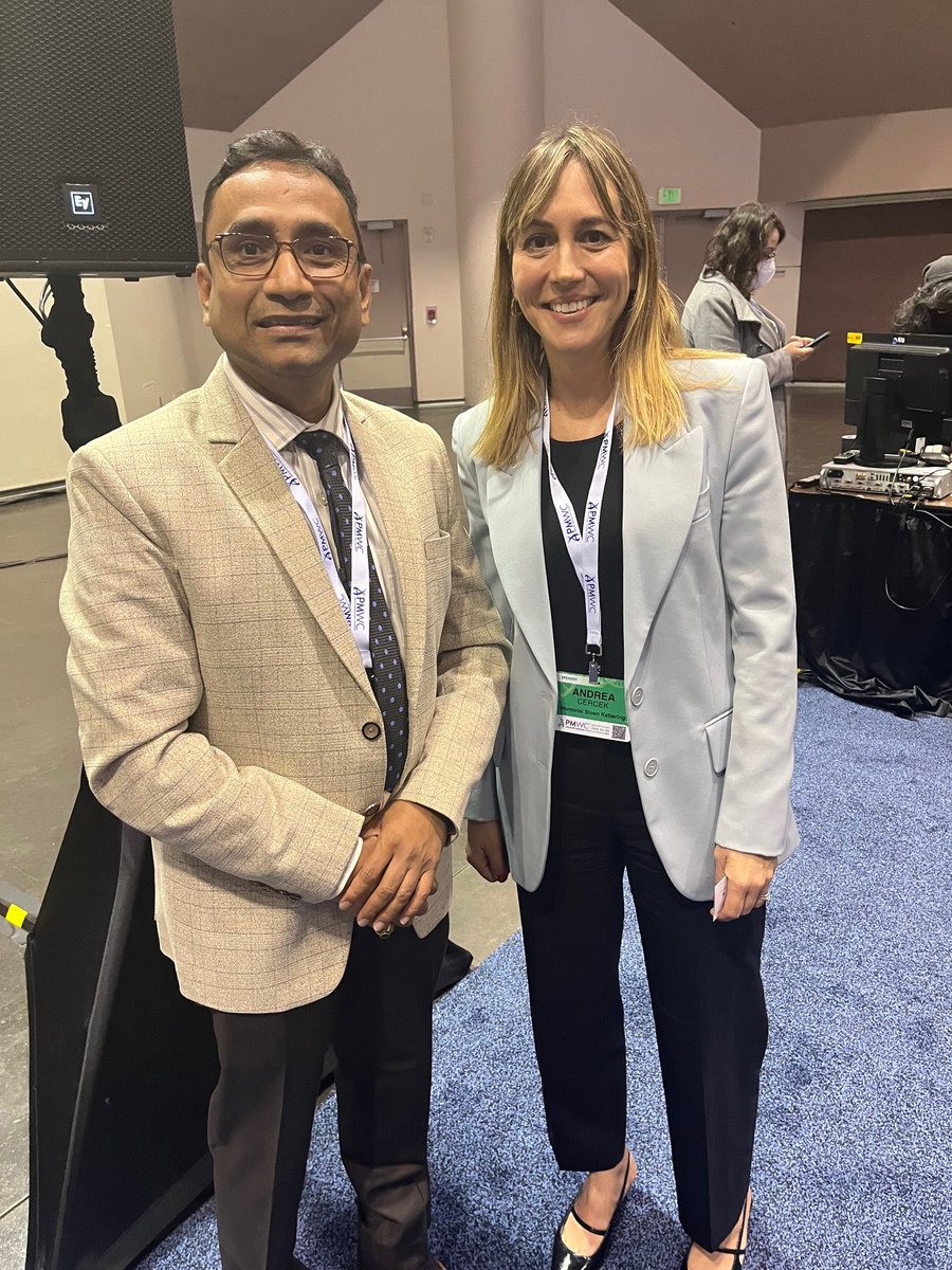 I was thrilled to meet and speak @AndreaCercek Dr Andrea Cercek, @PMWCintl Her groundbreaking clinical trial 'Dostarlimab-A Miracle Drug' brought a new hope!