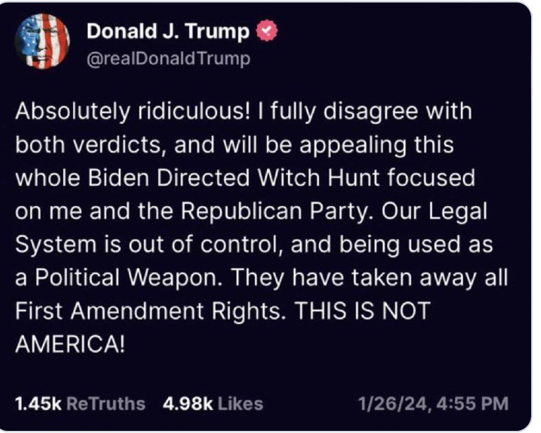 AJDelgado13's tweet photo. I remember July 2017, having just given birth days earlier, as a first-time mom, overwhelmed and breastfeeding, when Trump's attorneys sued me for millions, frivolously claiming I had violated my NDA.

The legal system Trump used to torment women, the poor, those without his resources... now torments him.

God's justice takes time but always arrives.