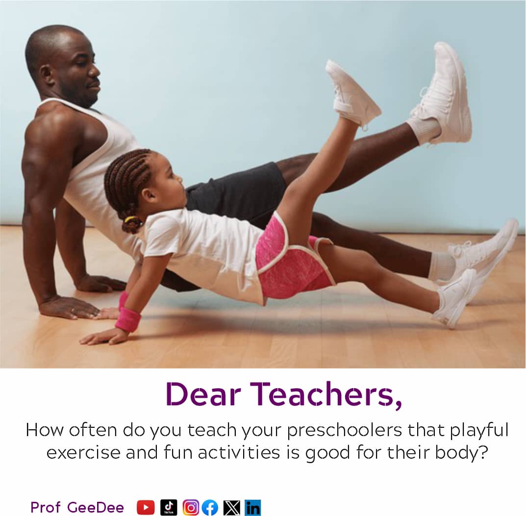 You can make learning with your preschoolers active by engaging them in playful exercises and teaching them healthy habits.

#earlyyears
#earlylearning
#earlychildhoodeducation
#dearteacherseries
#profgeedee