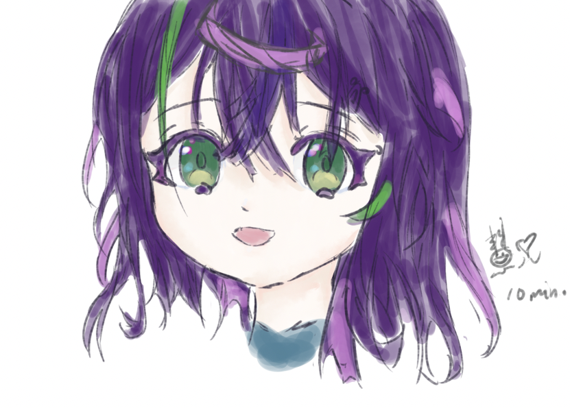 WaiYeeHappy's tweet photo. 新電腦一到手第一件事當然是要畫畫!10 min challenge,太久沒板繪了啦,畫得不太好請見諒。
#hkvtuber #HKvtuber準備中 #vtuberpreparing #hkvtuberpreparing https://t.co/abqgYkoYgE