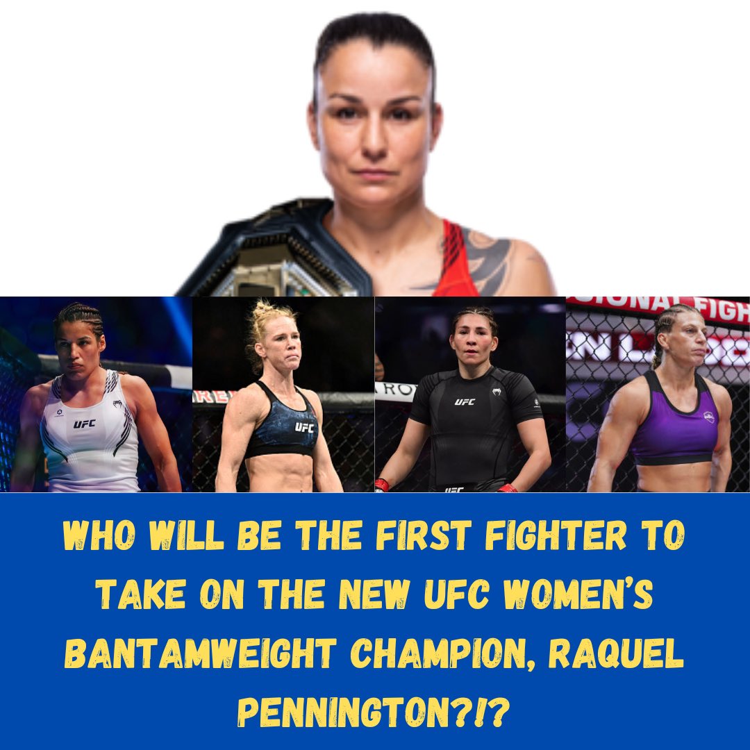 Who will Raquel Pennington face next in her first title defence??

#UFC #UFC297 #RaquelPennington #JuliannaPena #HollyHolm #IreneAldana #KaylaHarrison #DanaWhite