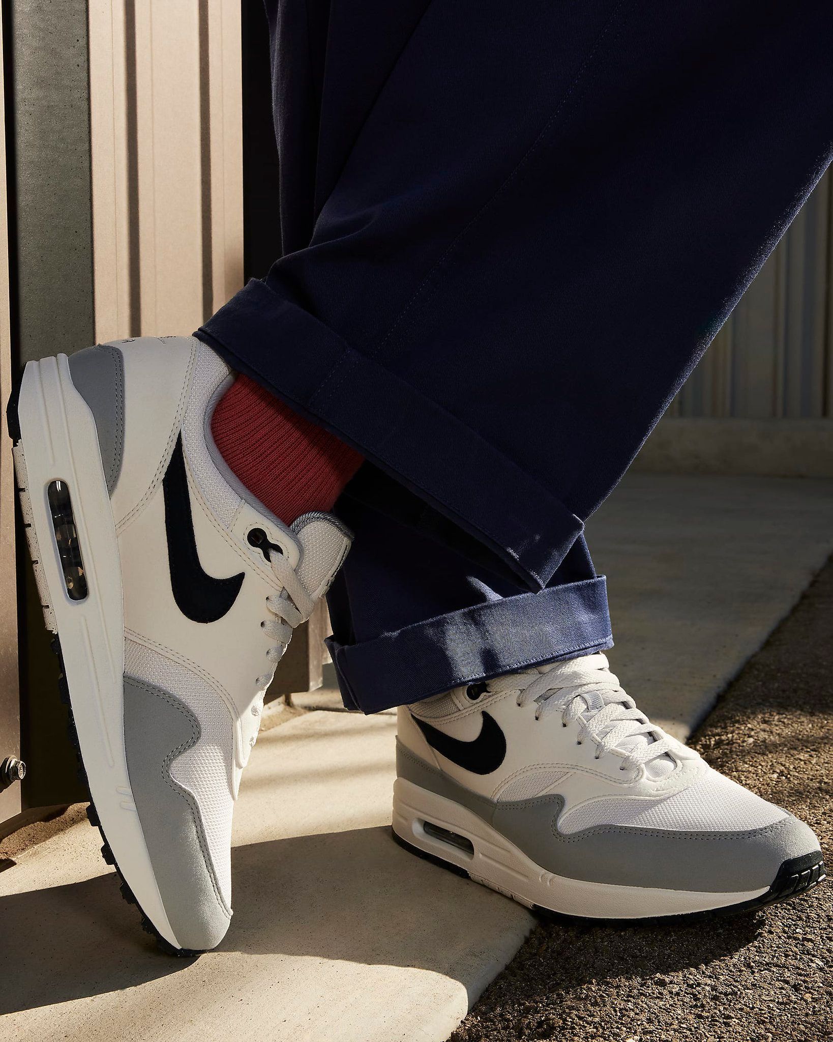 Air max 1 wolf grey on feet sale