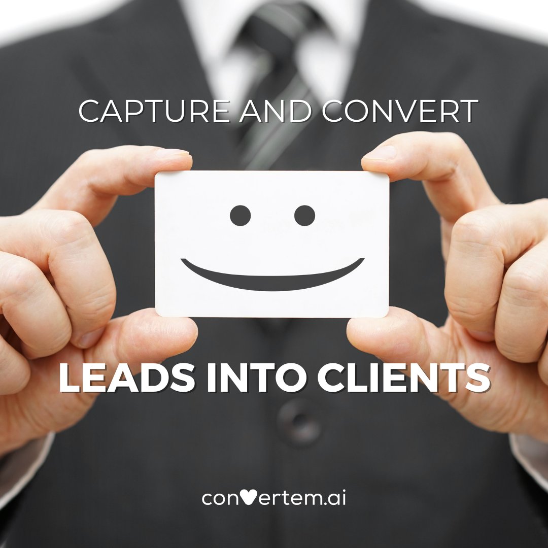 Convertemai's tweet image. Every business needs leads AND a system to convert them into clients.
At Convertem, we make it easy to connect all your lead sources directly to our platform with one central place to manage your pipeline regardless of the source.

#ConvertemAI #marketingCRM #marketingautomation