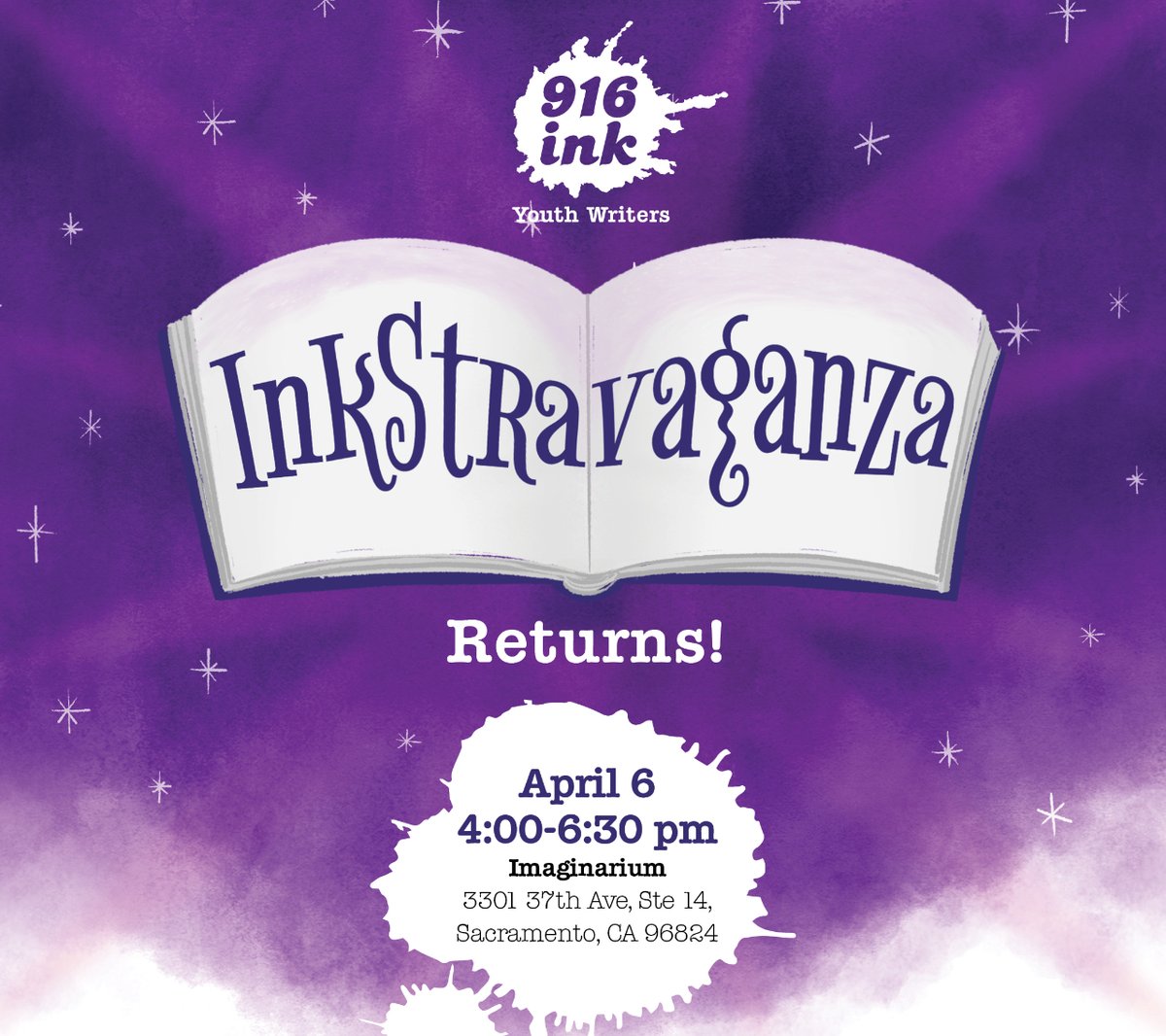 #SaveTheDate

Like any good sequel, the Return of Inkstravaganza will be bigger, bolder, and more fun!

To join the fun while raising critical dollars to support our impactful Creative Writing and Literacy Tutoring Programs, get your tickets early: eventbrite.com/e/inkstravagan…