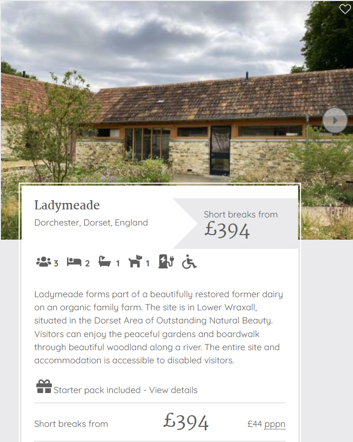 Cothols's tweet image. Ladymeade is a restored dairy on an organic family farm in Lower Wraxall, in Dorset, an Area of Outstanding Natural Beauty. Peaceful gardens and boardwalk through beautiful woodland along a river. The site and accommodation supports disabled visitors. tidd.ly/494ilDD .