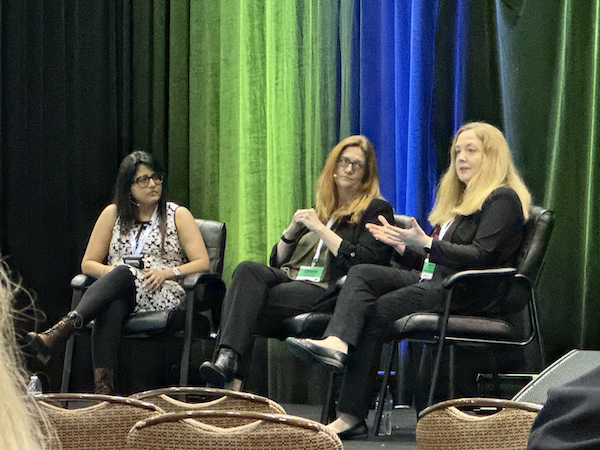 At “Current & Desired State: The Patient Experience in #Pharmacogenomics” @PMWCintl #PMWC24 Panel with @AvniSantani @LetsGetChecked, @KristineAshcra2 @youscript, & Kristy Crooks @CUAnschutz–many lessons. One thing – Educating the patient is key. And, pharmacists may be linchpins.