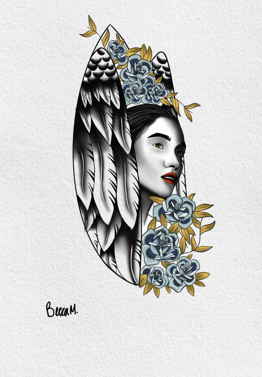 bunninft's tweet photo. @ghostboylives Working on some tattoo ideas! Been learning some Neo traditional styles https://t.co/PxPYetbG4D