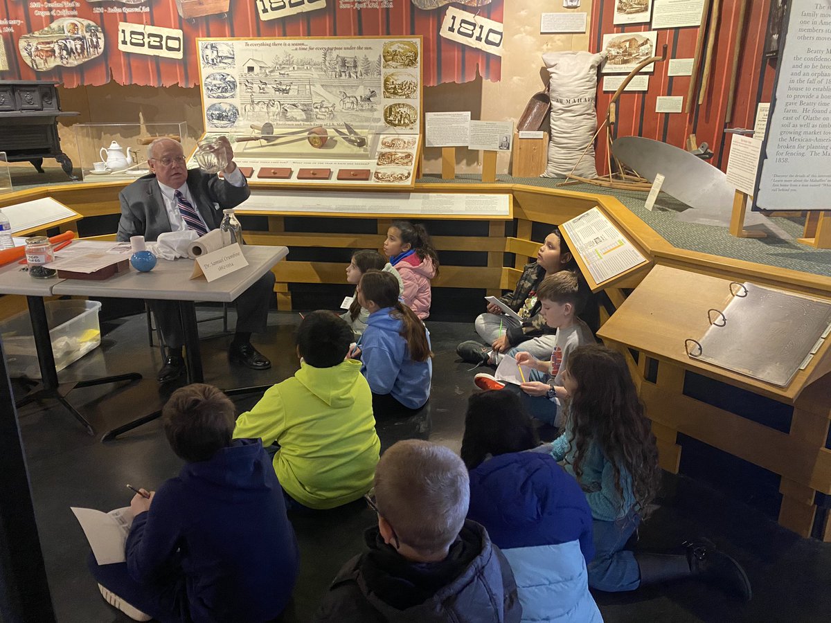 Thanks to the Mahaffie Farmstead and Heritage Center and <a href="/OPSSocStudies/">OPS Social Studies</a> <a href="/julie_fishburn/">Julie Fishburn</a> for a fun and informative field trip! <a href="/RV_Panthers/">Ridgeview Elementary</a> <a href="/CarolinaS2016/">Carolina Salguero</a> #kansasday #4thgrade