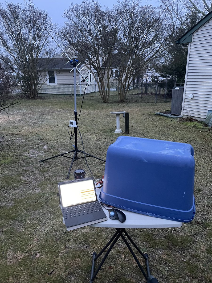 Very happy to have worked TX5S via Greencube!!! All my sat ops are backyard portable and had to protect the IC-9700 from drizzle today…