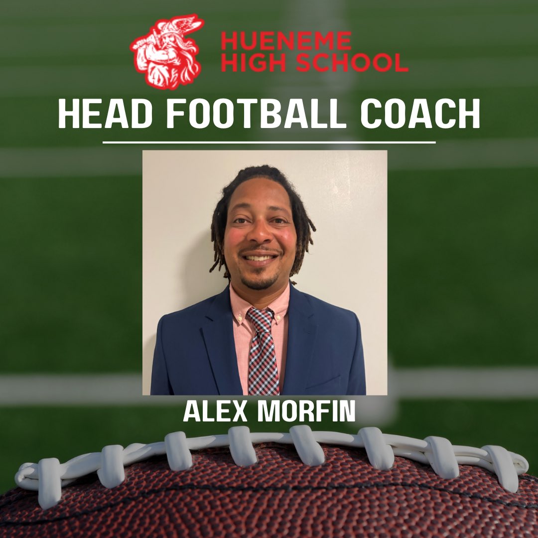 Meet Coach Alex Morfin proud Hueneme Alumnus class of 04’. While at HHS Coach Morfin lettered in Football and Basketball. Coach began his coaching career at his Alma mater in 2011-2017 holding various positions. @PrincipalBravo @OxnardUnion