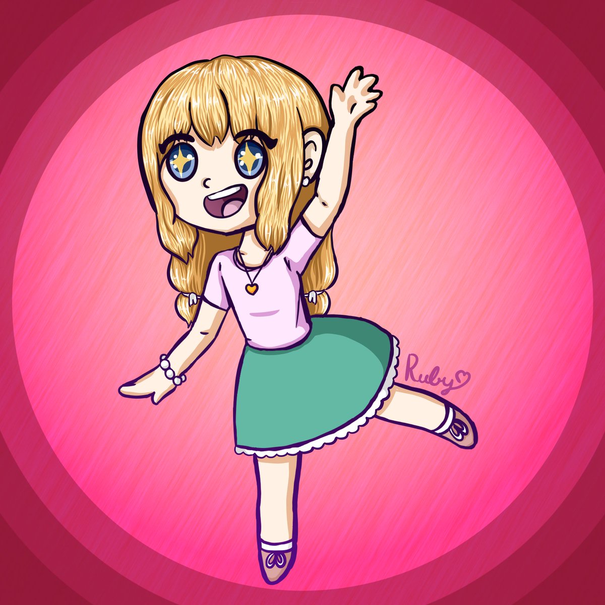 RubyRueRoo's tweet image. Finished my chibi drawing on stream today~ &amp;lt;3

#ArtistOnTwitter #DigitalArtist #chibiart