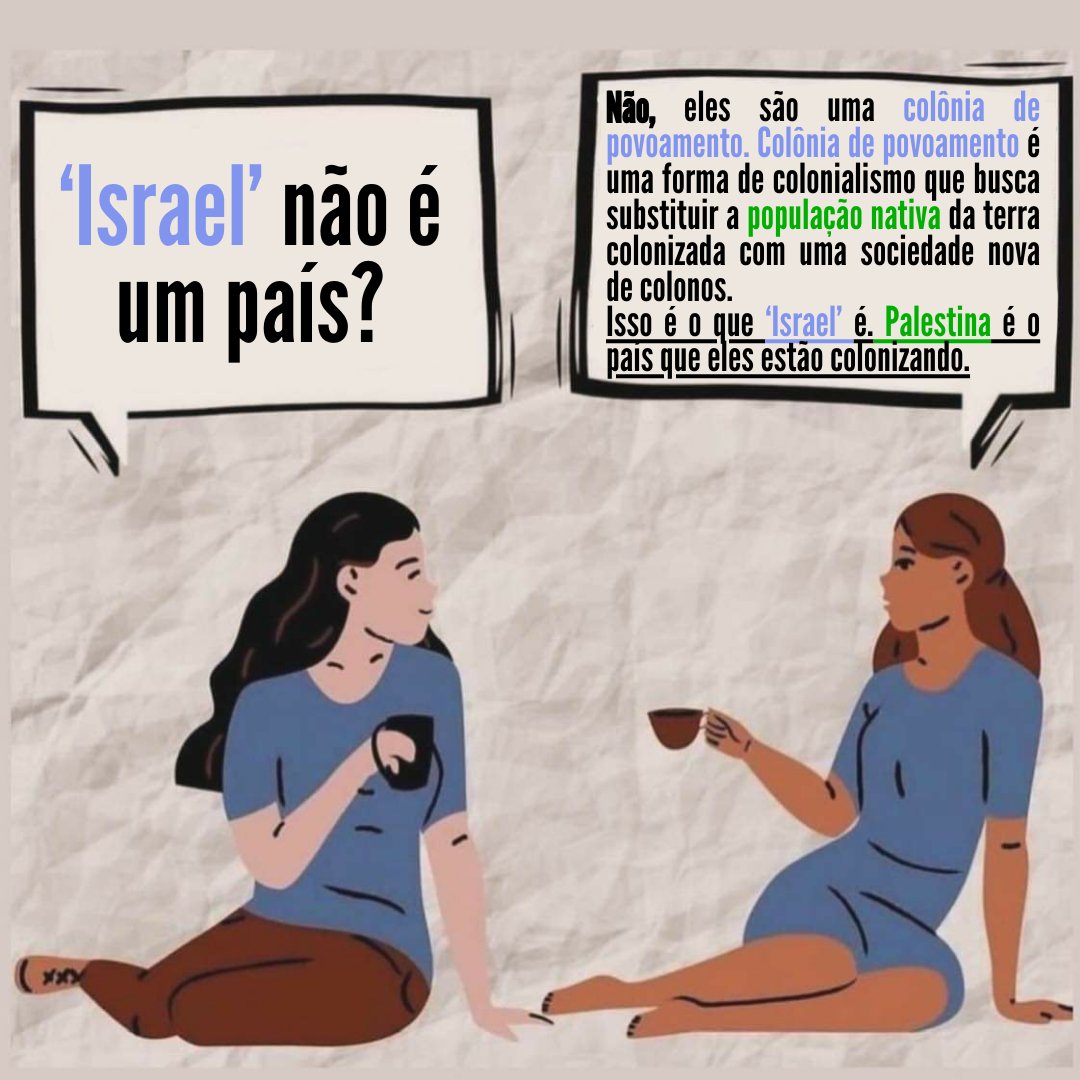 TISHTIMEHQ's tweet photo. Versão em português. #SavePalestine 🇵🇸 https://t.co/W7jnhpXIsY
