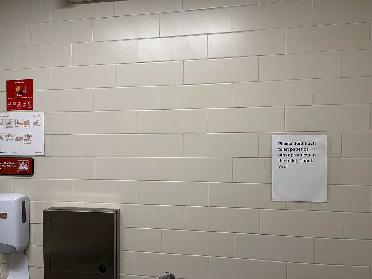 RonRieves's tweet photo. @TimHortons I expect better than this from you. Think of the sanitary issues this creates. https://t.co/pk1Tt0AOKV