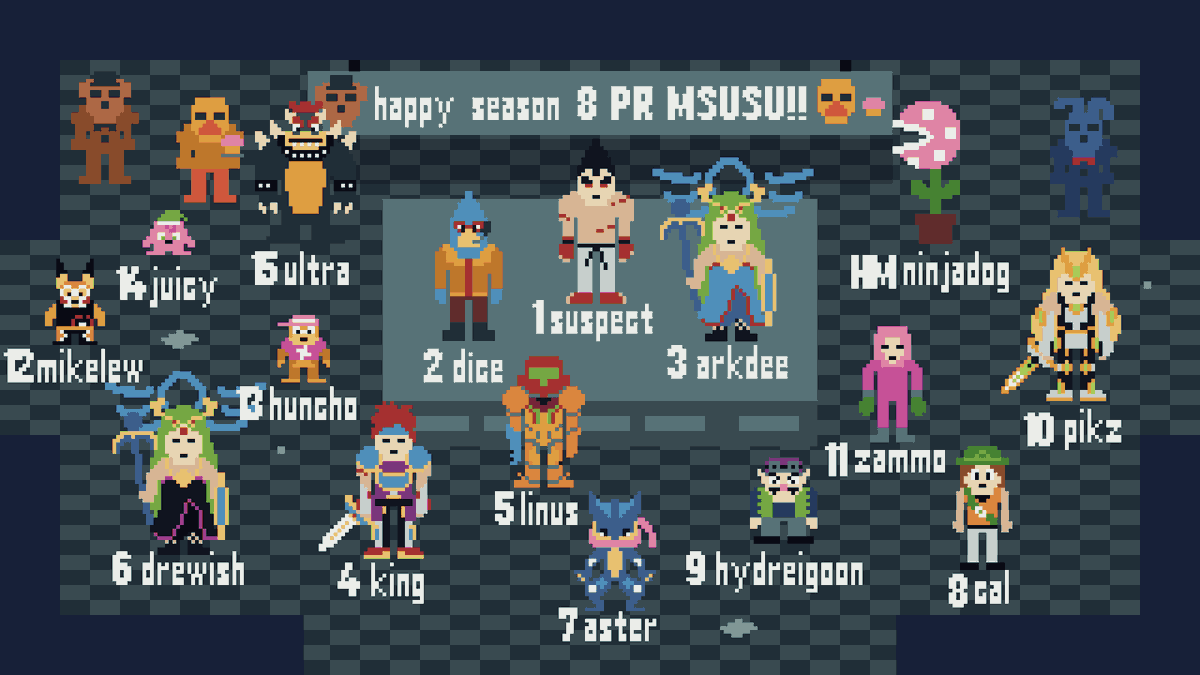 MSUsmashUlt's tweet photo. Congrats to everyone who made PR for season 8 of MSUSU! https://t.co/ZiPhoFqJWz