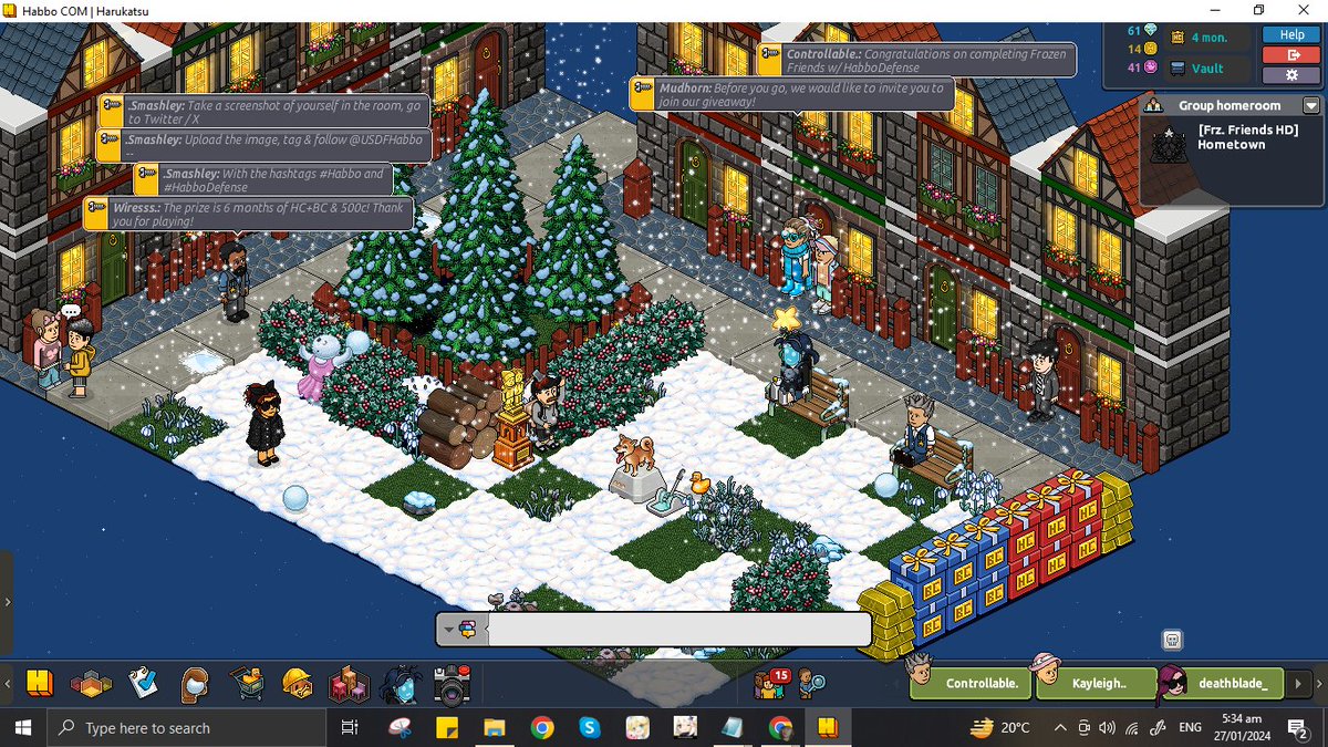 escafeisms's tweet image. Thanks for the cute badges! I'm Harukatsu on the last room 🫶 
@USDFHabbo #Habbo #HabboDefense