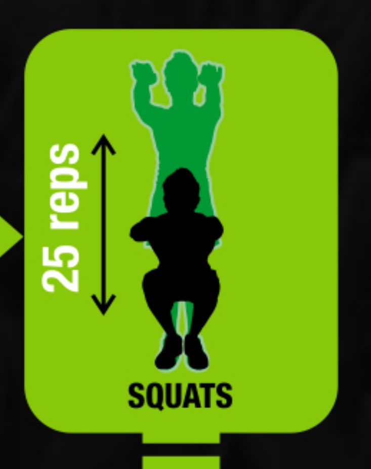 GlennMillerJr50's tweet image. 💯 #ElevatedPushUps
💯 #KneeRaises
💯 #Squats
💯 #JumpingJacks

It’s been a long time.  My legs are now heavy and feel as if I’m walking through mud.  The chest and arms got a tingle.  My heart was imitating a bongo drum by the end of it.  I did get a long needed sweat.