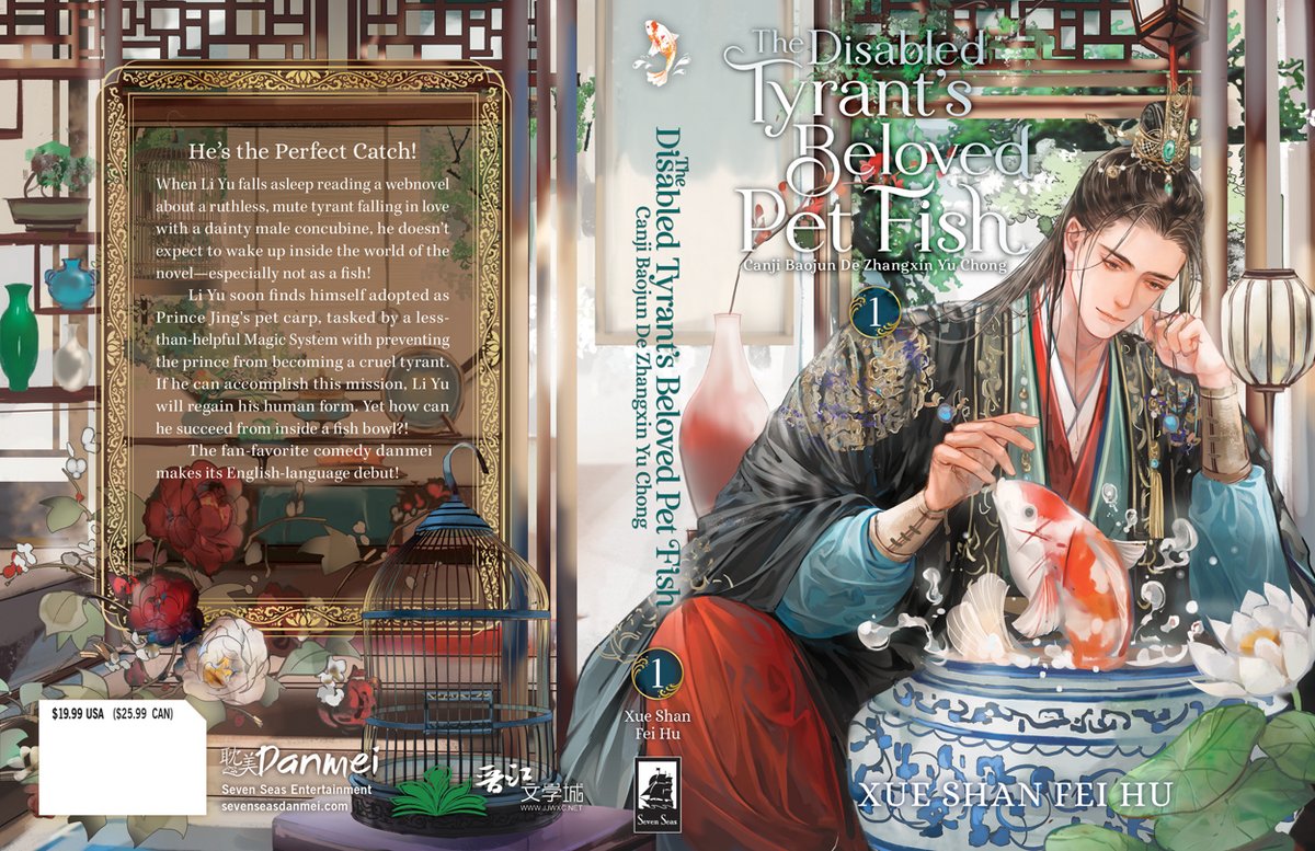 Seven Seas Entertainment (@gomanga) on Twitter photo #SevenSeasDanmei cover reveal! 🐟 THE DISABLED TYRANT’S BELOVED PET FISH: CANJI BAOJUN DE ZHANGXIN YU CHONG (NOVEL) Vol. 1 by Xue Shan Fei Hu—cover by 長樂 (Changle), interior art by @Ryoplica, bonus color art by <a href="/akakumoeteru/">Kura | more active on 🦋</a>!
Out in April—pre-order now:
sevenseasdanmei.com/#disabledtyran… #SevenSeasDanmei cover reveal! 🐟 THE DISABLED TYRANT’S BELOVED PET FISH: CANJI BAOJUN DE ZHANGXIN YU CHONG (NOVEL) Vol. 1 by Xue Shan Fei Hu—cover by 長樂 (Changle), interior art by @Ryoplica, bonus color art by <a href="/akakumoeteru/">Kura | more active on 🦋</a>!
Out in April—pre-order now:
sevenseasdanmei.com/#disabledtyran…