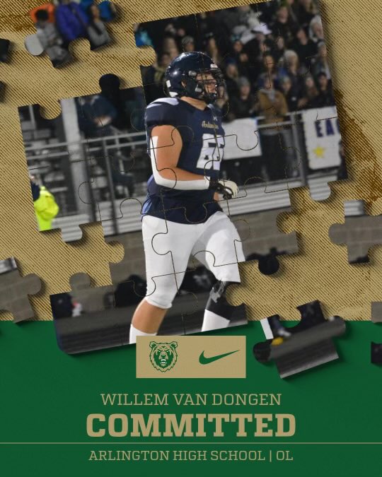 Willem Van Dongen (@wvandongen13) on Twitter photo COMMITTED!! 🏔️🐻 Extremely blessed and honored to have the opportunity to continue my academic and athletic career at the next level. Thank you to my family, coaches, and teammates for guiding me along the way. #BEARRAID 
<a href="/Coach_Stutz/">Chris Stutzriem</a> <a href="/Coach_Melendo/">Jordan Melendo</a> <a href="/Rocky_Football/">Rocky Football</a> <a href="/DoubleK07/">Markkus Ellis</a> COMMITTED!! 🏔️🐻 Extremely blessed and honored to have the opportunity to continue my academic and athletic career at the next level. Thank you to my family, coaches, and teammates for guiding me along the way. #BEARRAID 
<a href="/Coach_Stutz/">Chris Stutzriem</a> <a href="/Coach_Melendo/">Jordan Melendo</a> <a href="/Rocky_Football/">Rocky Football</a> <a href="/DoubleK07/">Markkus Ellis</a>