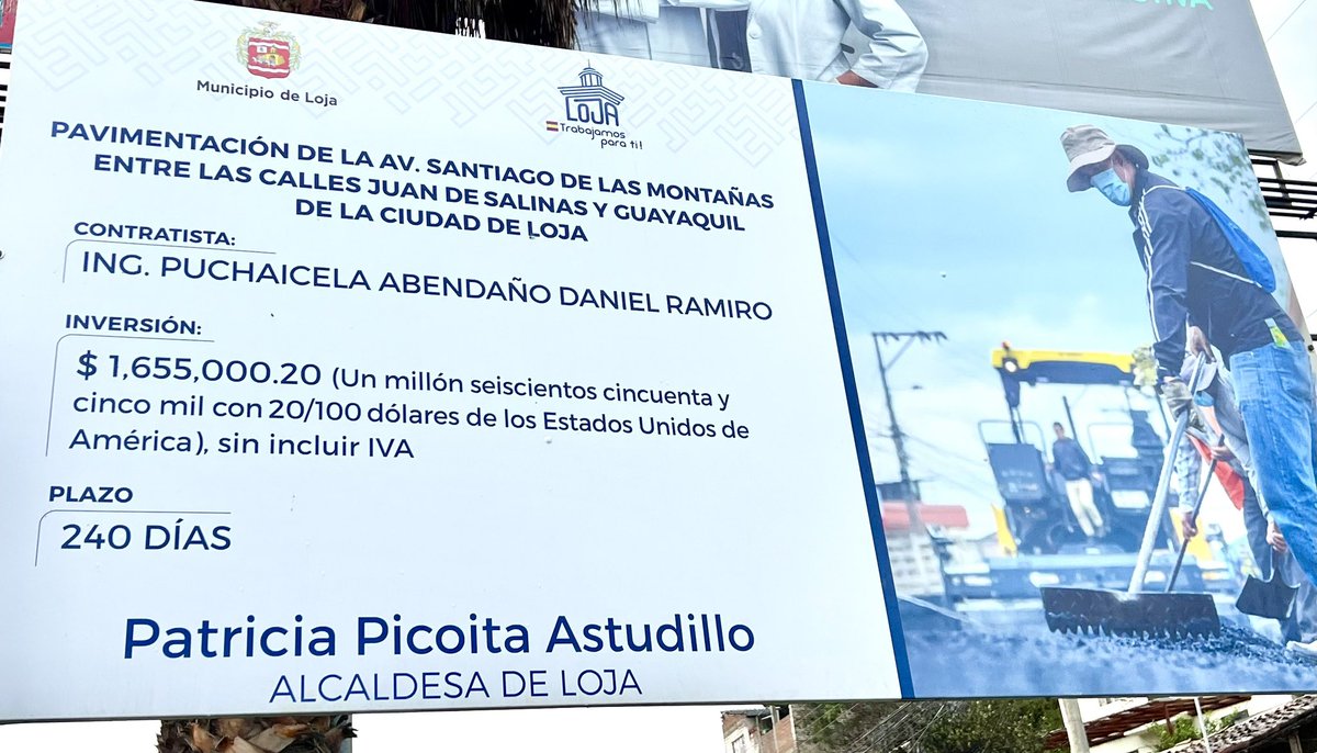 <a href="/QueHayEnLoja/">QuéHayEnLoja</a> <a href="/MunicipioDeLoja/">Municipio de Loja</a> <a href="/yuriyaguana/">Yuri Yaguana ☕♥️🇪🇨</a> <a href="/FrancoQuezada_/">@FRANCO QUEZADA</a> No mueven una escoba, se a pasado quejas, reclamos, etc pero les vale madre a estos burócratas, con esta ya son 3 SEMANAS q no asoma ni un solo trabajador de SIMAR, sigue el polvo, barro y desorden 
Repito, ya cabrea esta situación 
1,655.000.20 USD MEGA OBRA