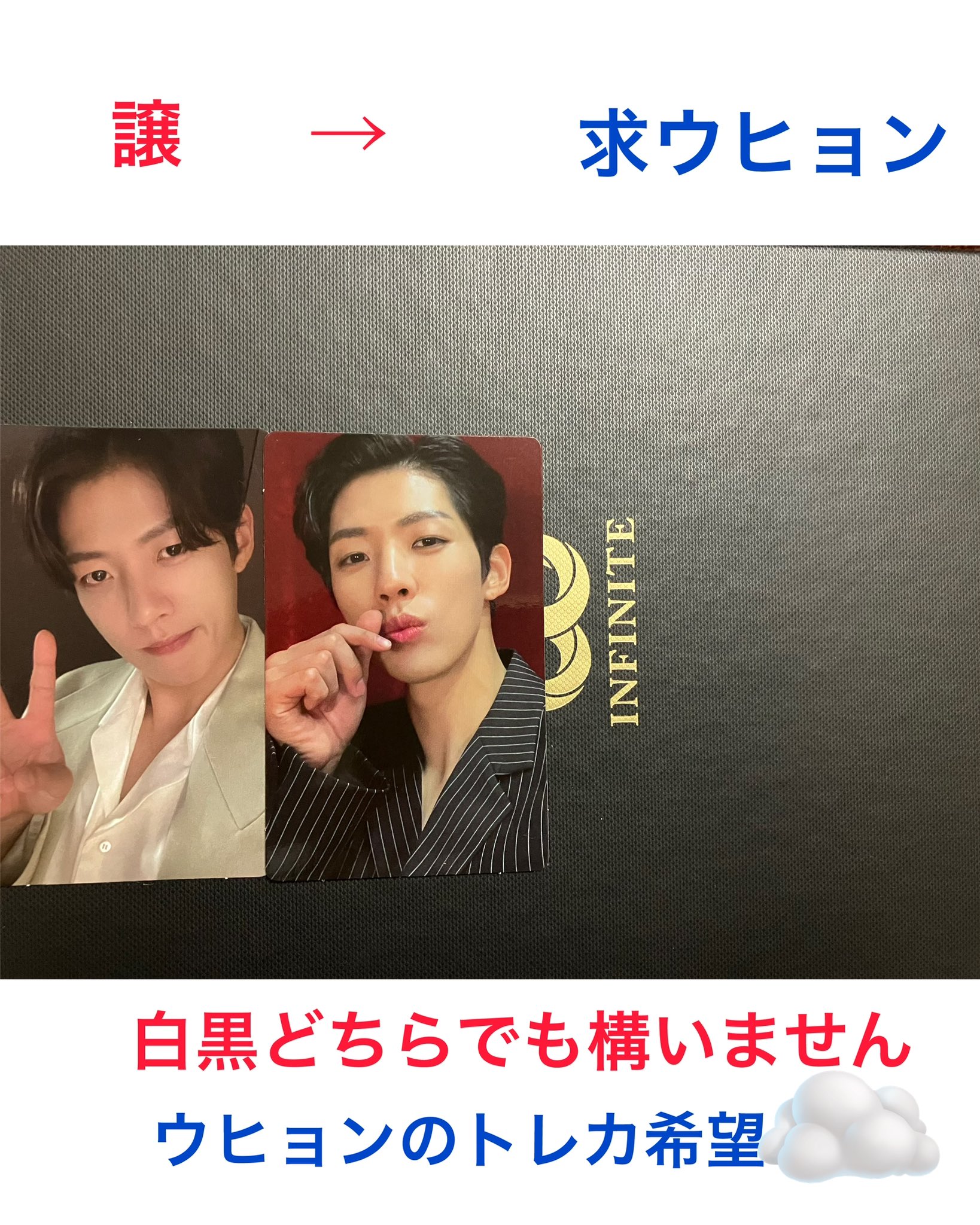 2セット】ソンギュ+ウヒョン 会場限定特典 トレカ 缶バッジ