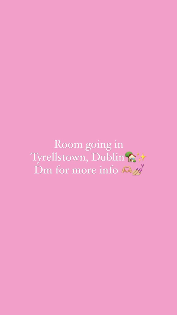 I have a room to rent in Dublin 15, available immediately in a house with 3 girls. DM for more info! 
#roomtorentdublin #dublinrent #dublin15