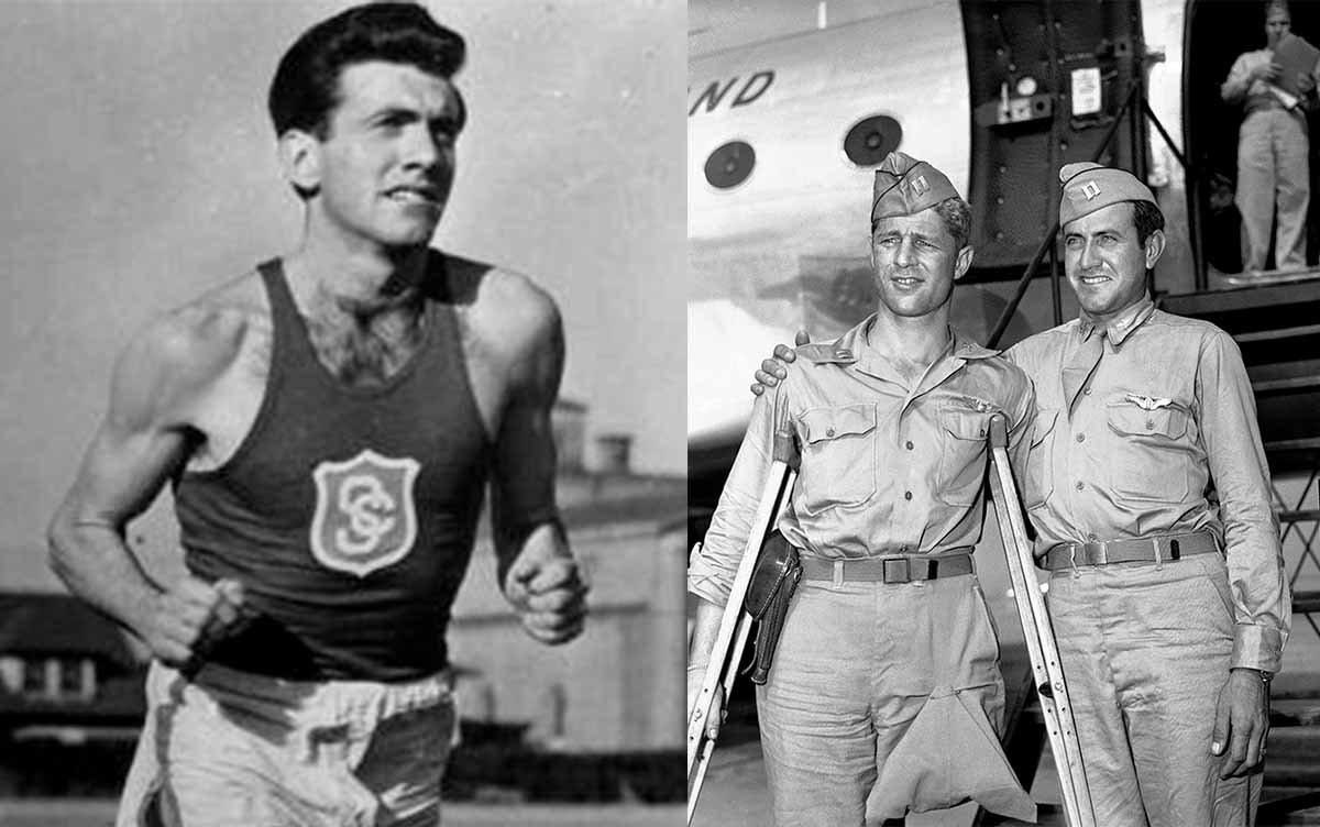 1917 nace Louis «Louie» Zamperini, como atleta de EU participó en las olimpiadas de Berlín 1936, en la II G.M. fué capturado por los japoneses, tras sobrevivir 47 días en una balsa en el Pacífico,en el  campo de prisioneros de Ōfuna soportó maltratos y trabajos forzosos (m.2011)