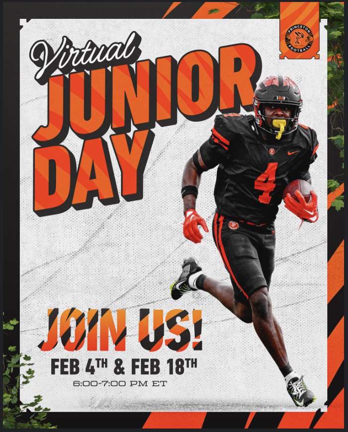Thank you Princeton for the Junior Day invite! Looking forward to learning more about the program! @PrincetonFTBL @coachehenderson @CoachBobSurace @andrew_bertz @CoachPickettFPM
