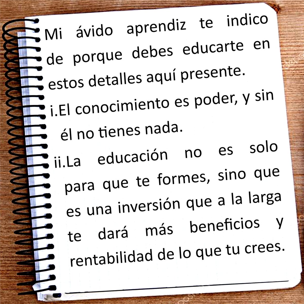 Profemprendedor's tweet photo. Siguiente clase mi novicio aprendiz. https://t.co/dASSjRkS1p