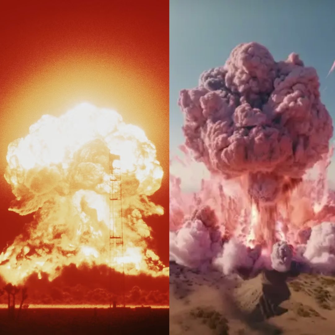 AnharMacKarim's tweet photo. We then enter Oppenheimer’s mind as he imagines a nuclear fallout engulfing both the Real World and Barbieland. 

The film ends. https://t.co/HbnCgajYuj