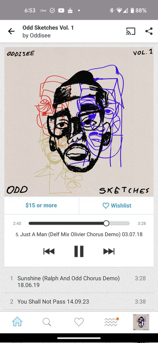 This is all I need @ODDISEE #OddSketchesVol1 #music #soul #hiphop 🔥✊🏿